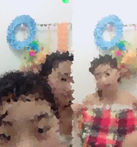 お風呂でふざけている間