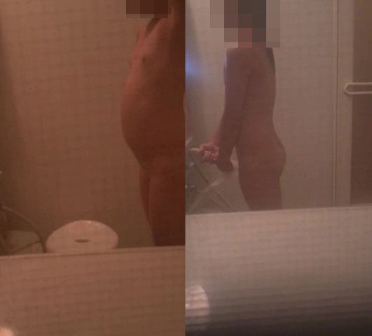 顔は横顔でちらっとしか見えないが