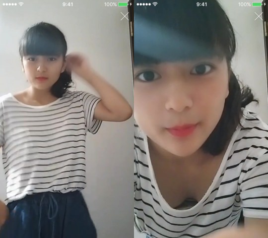 ダンス中に胸がチラつく瞬間を集めた動画