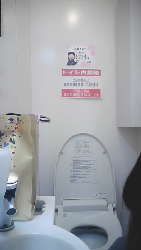 [盗撮] 5人の美女のリアルトイレ：正面からの映像、高画質