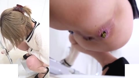 和式トイレでの排泄シーン集