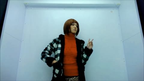 女装男の自撮り：野外での変態露出 5