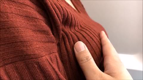 応募してくれた素人、胸の揉みしだき 1