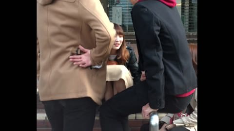 （カメラに収めた！）石原里美級の信じられないほどの美女、まさにスーパーSSS級が、突然その真っ白なパンティを披露！！