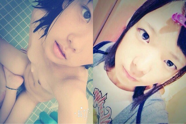 無防備、下から