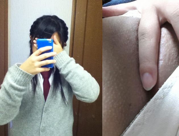 硬くなった乳首 C