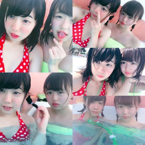 Cカップのポートレート／双子画像