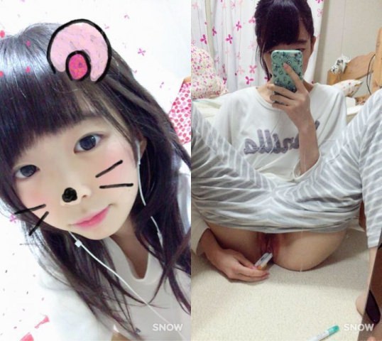 可愛いロリKちゃんが彼のために超エロいオ◯ニー